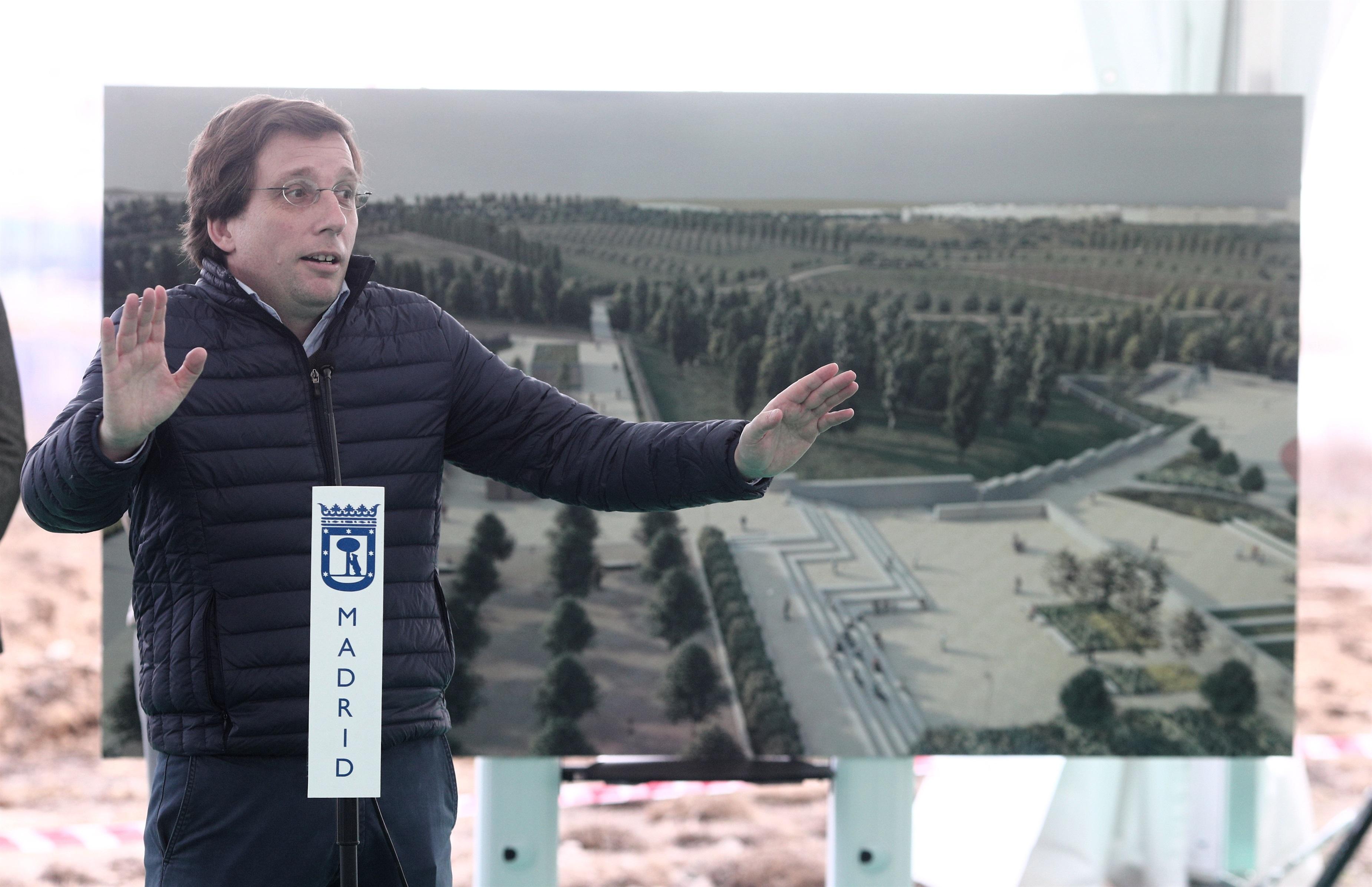 José Luis Martínez-Almeida, en la inauguración de las obras del Parque Central de Valdebebas