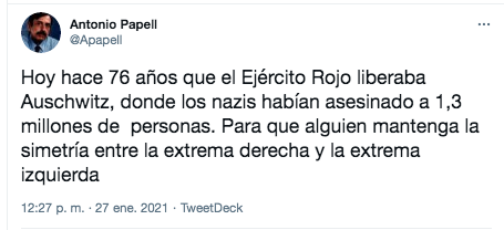 Mensaje Twitter Antonio Papell