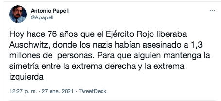 Mensaje Twitter Antonio Papell Mensaje Twitter Antonio Papell