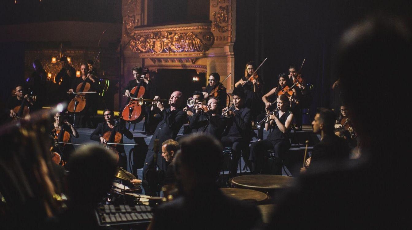 La filmación final de Symphony tuvo lugar en el Gran Teatro del Liceo de Barcelona en agosto de 2019 bajo la batuta del director de orquesta Gustavo Dudamel y los músicos de la Mahler Chamber Orchestra