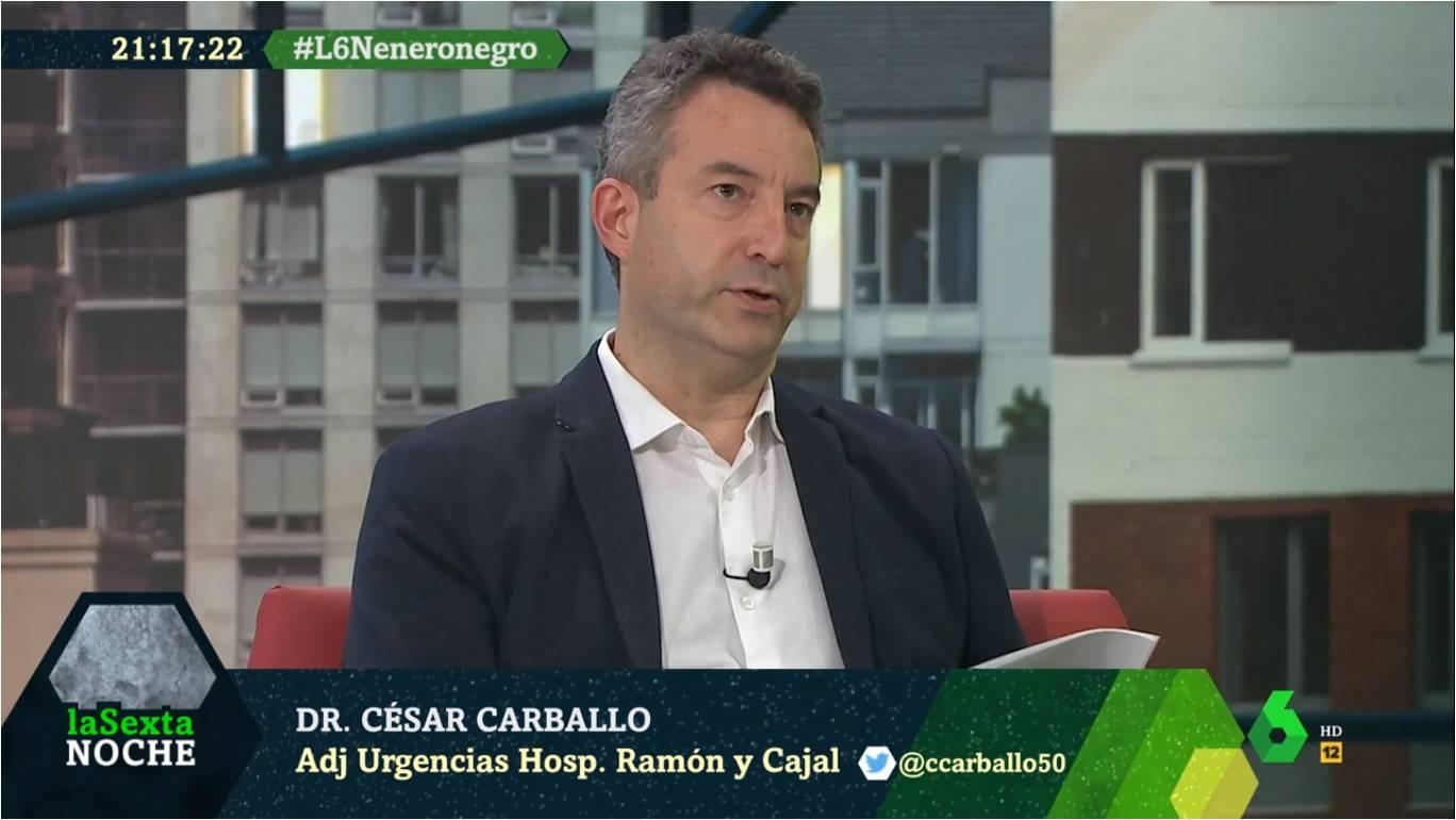 César Carballo insta a los políticos a declarar la guerra al virus. LaSexta Noche