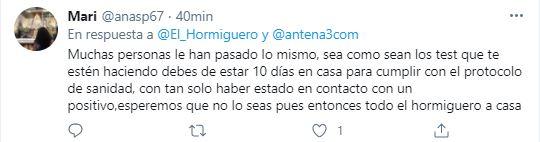 Tuit a Pablo Motos Tuit a Pablo Motos