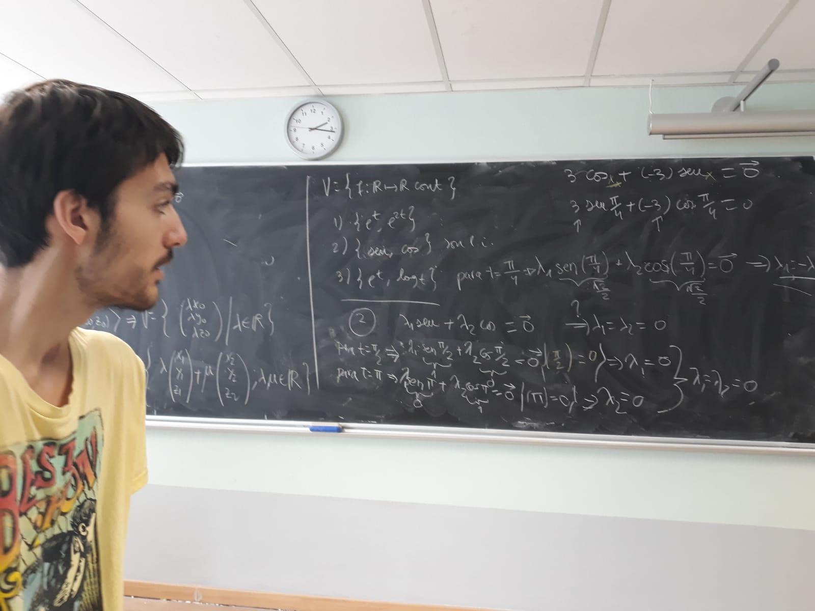 Néstor Blázquez, matriculado en tercer curso del Grado de Matemáticas de la Universidad Autónoma de Madrid