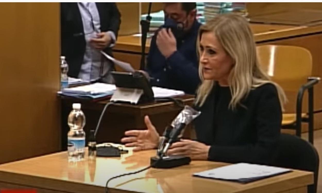 Cristina Cifuentes durante el juicio del caso Máster