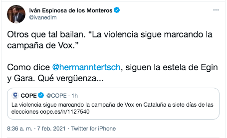 Espinosa de los Monteros sobre Cope Espinosa de los Monteros sobre Cope