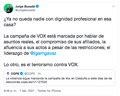 Vox sobre Cope 2