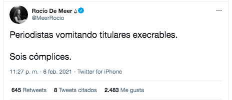 Rocio de Meer sobre los medios y Vox Rocio de Meer sobre los medios y Vox