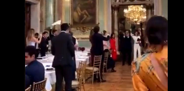 Captura de la polémica boda en Madrid