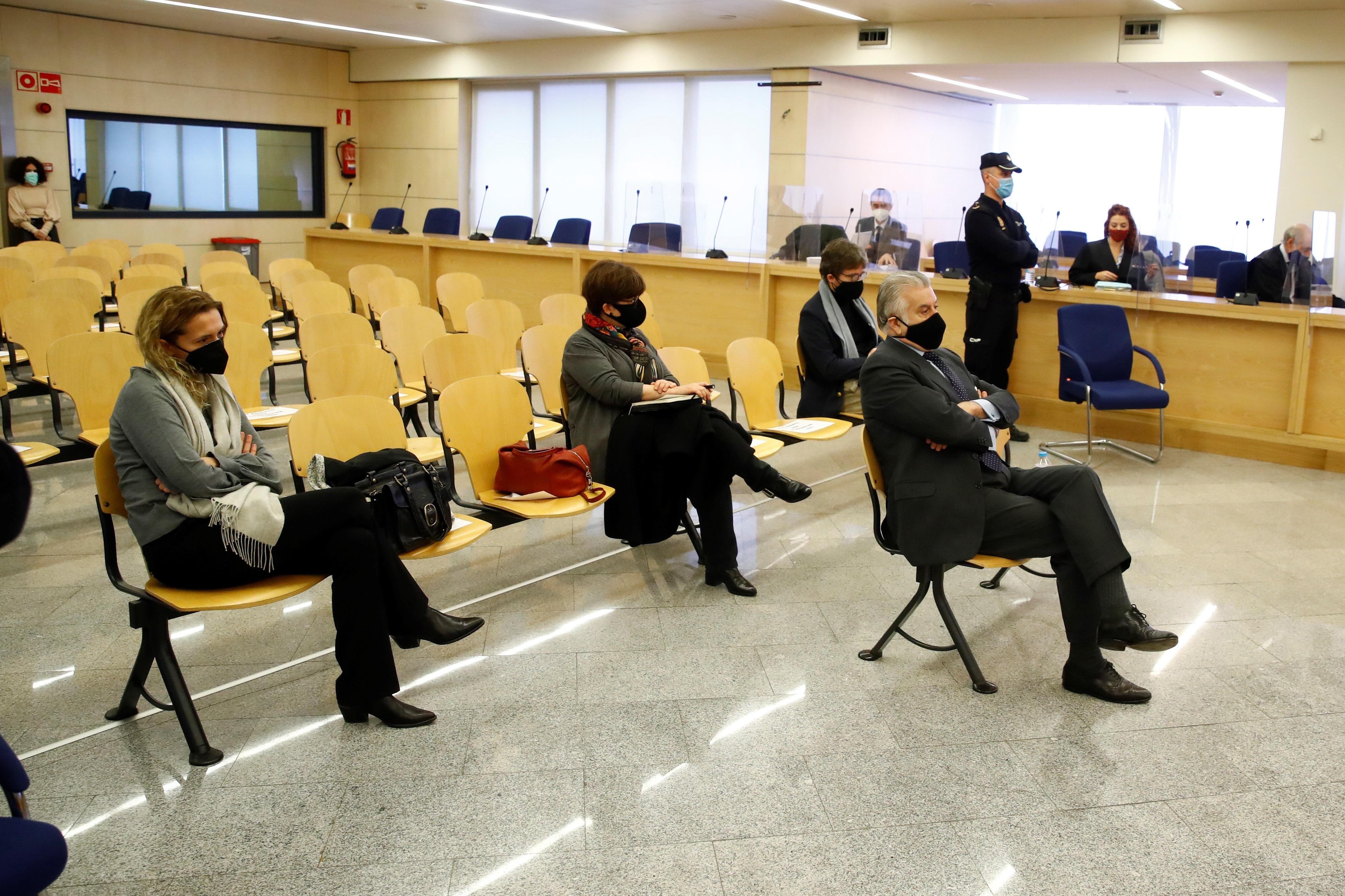 El extesorero del PP Luis Bárcenas durante el juicio por la presunta caja 'b' del PP. Fuente: EP.