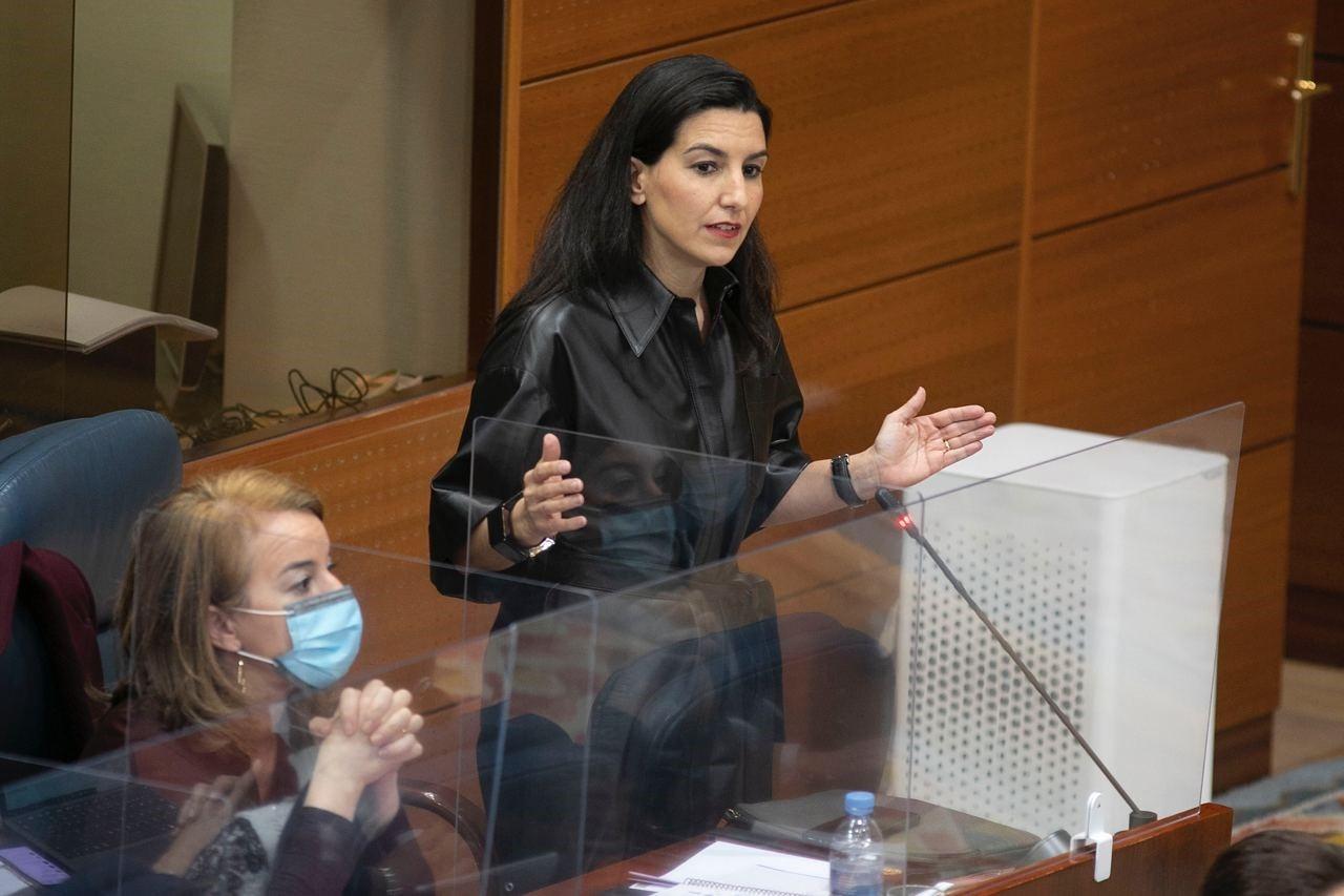 La portavoz de Vox en la Asamblea de Madrid, Rocío Monasterio. EP