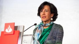 La presidenta de Banco Santander, Ana Botín, en la presentación de resultados. Banco Santander