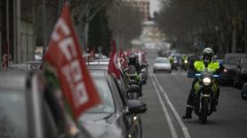 Manifestación de los sindicatos en Sevilla. Europa Press