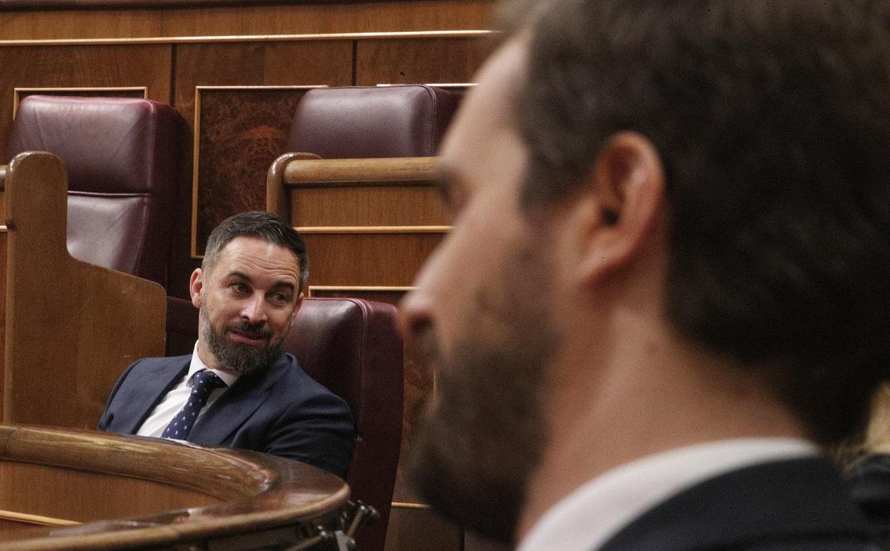 Pablo Casado y Santiago Abascal. EP