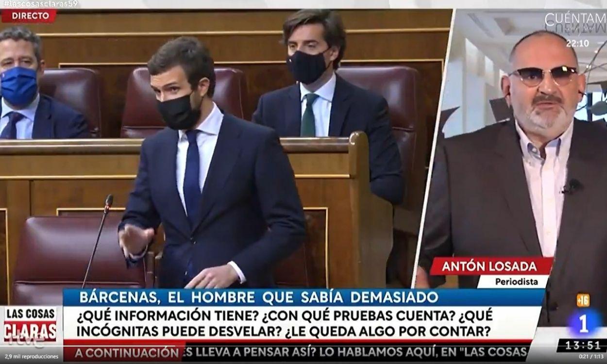 Antón Losada repasa la carrera de Casado en Las Cosas Claras