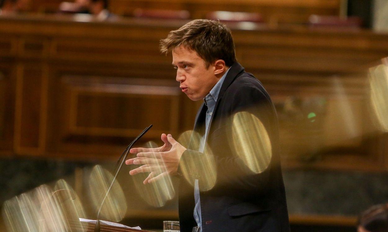 Íñigo Errejón, líder de Más País, en el Congreso. EP