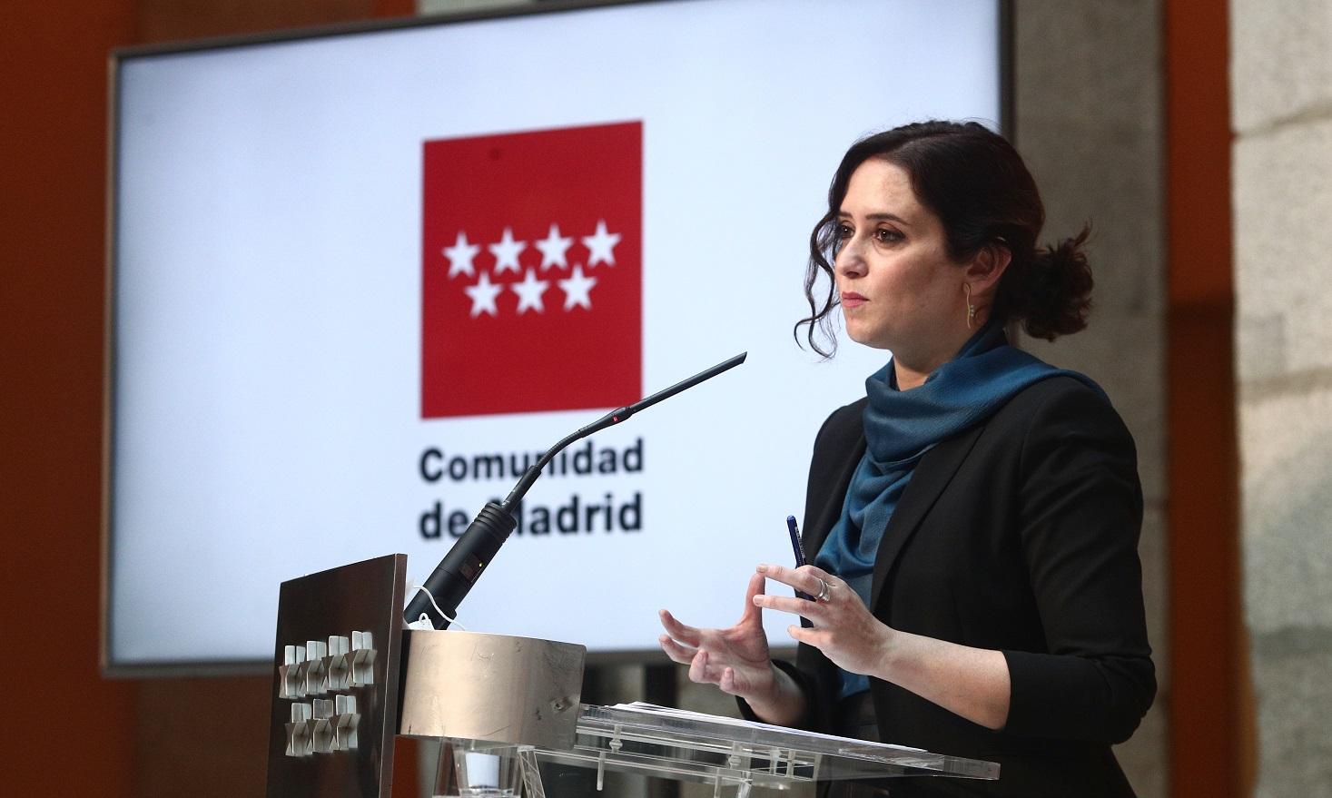 La presidenta de la Comunidad de Madrid, Isabel Díaz Ayuso, en una imagen de archivo. Fuente: Europa Press.