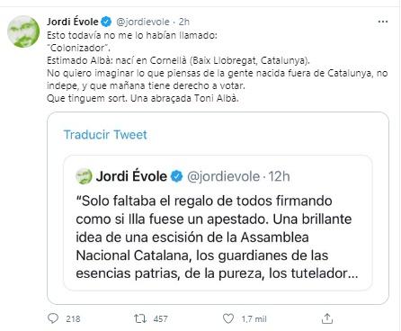 Respuesta de Évole a Toni Abà