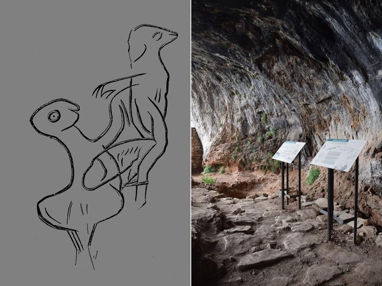 Será este grabado de la cueva de los Casares la primera representación erótica de la historia