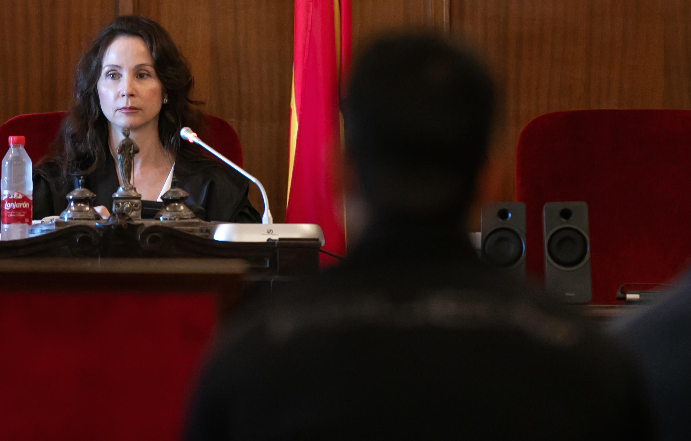 Mercedes Alaya, presidiendo un juicio en la Audiencia de Sevilla. JESÚS PRIETO/ EP