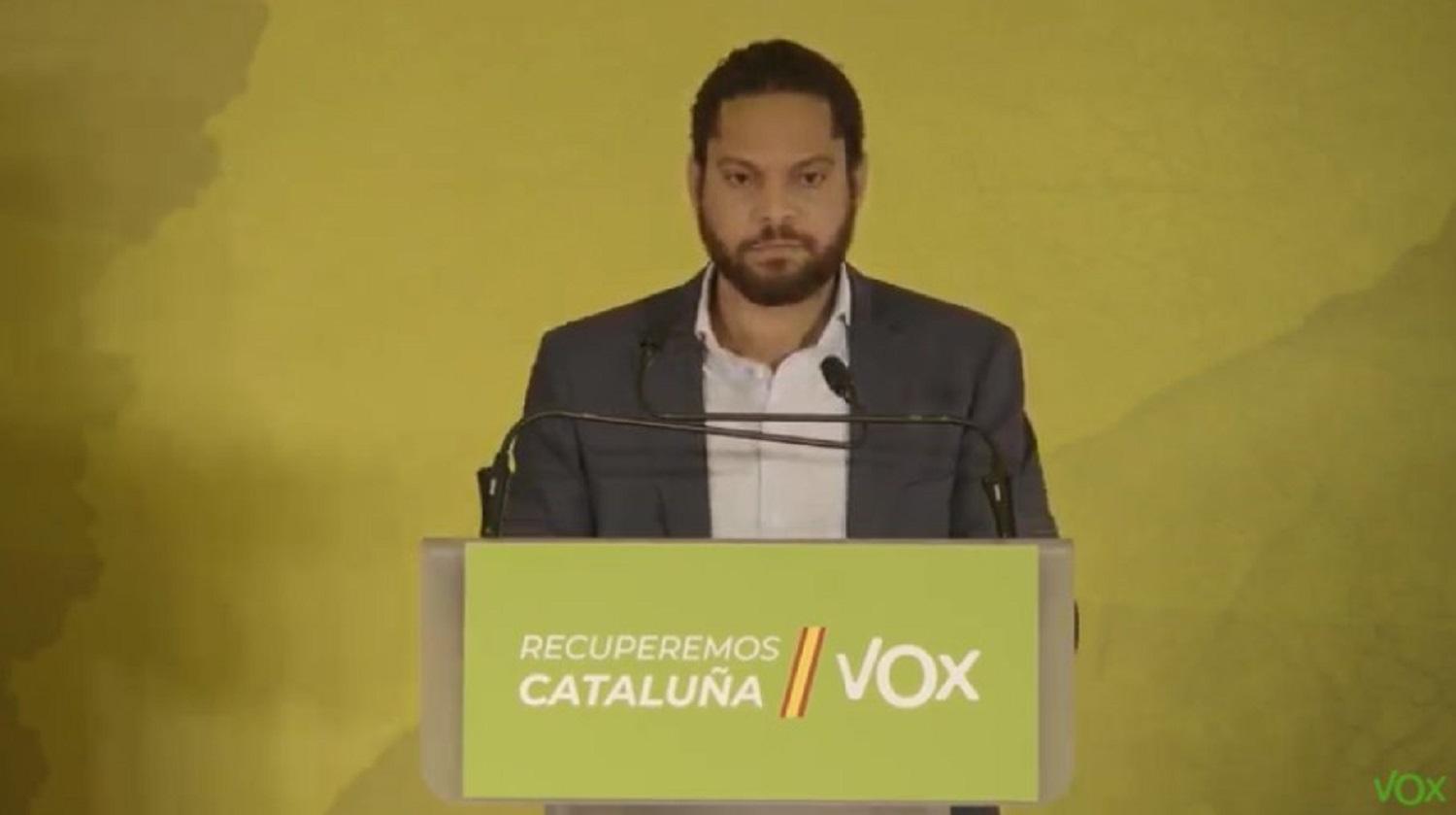 El candidato de Vox a la Generalitat, Ignacio Garriga. Fuente: Twitter.