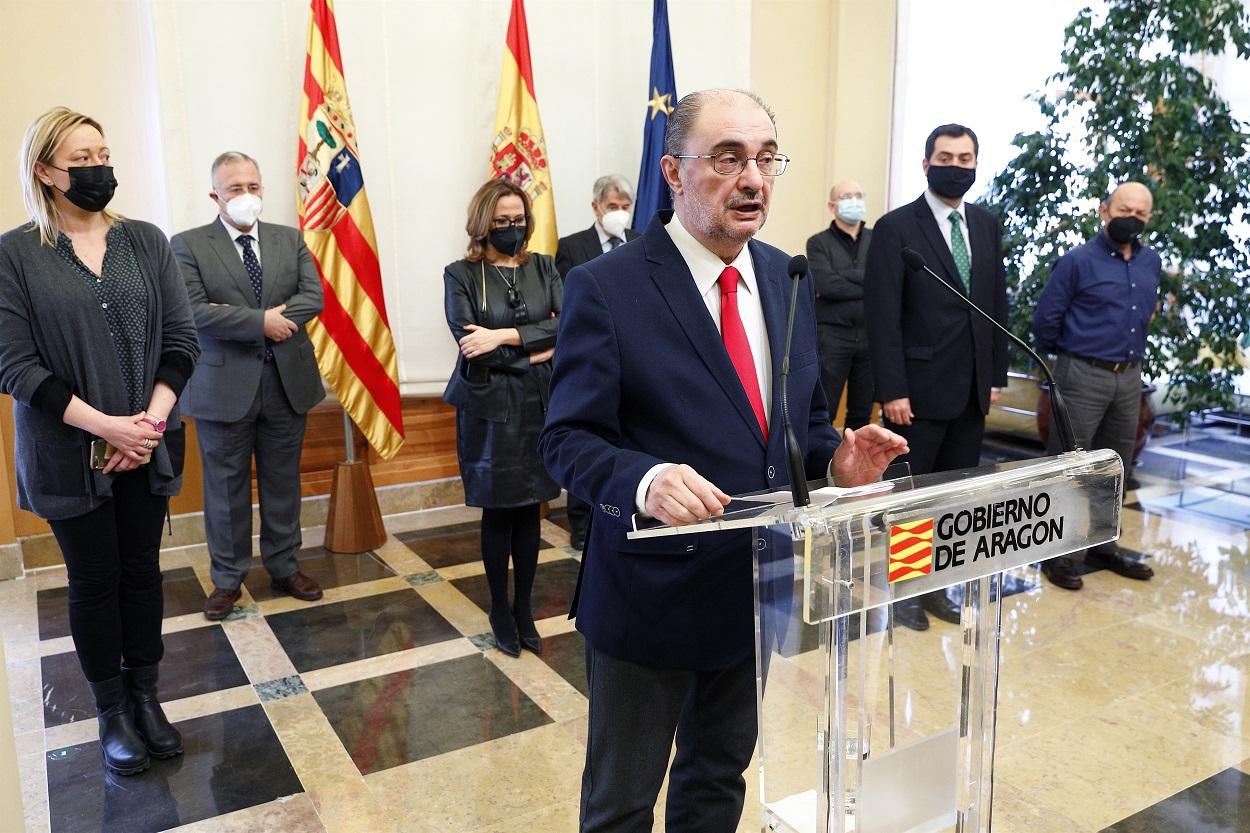 El presidente de Aragón, Javier Lambán. EP