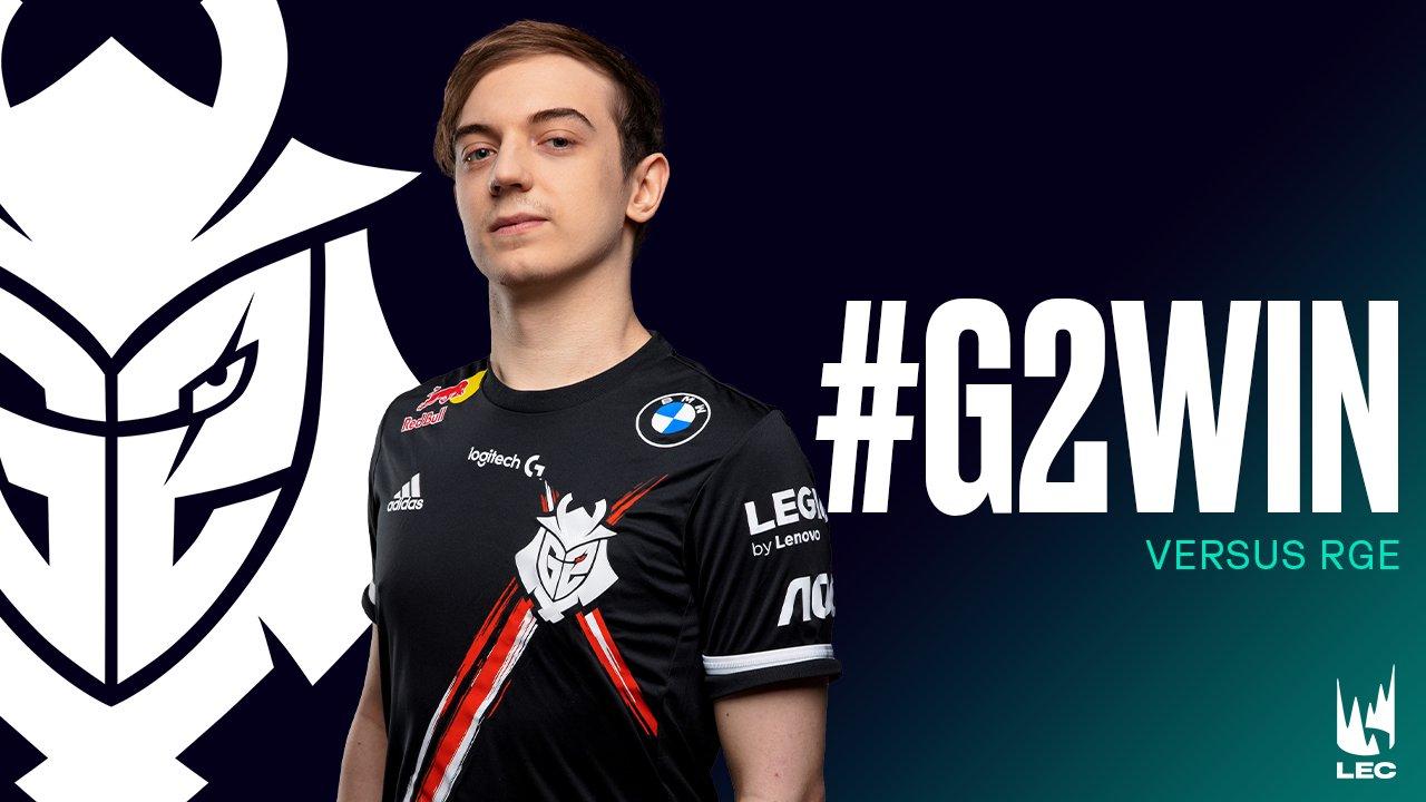 G2 Esports iguala el marcador de Rogue (7-2) compartiendo liderato en la LEC