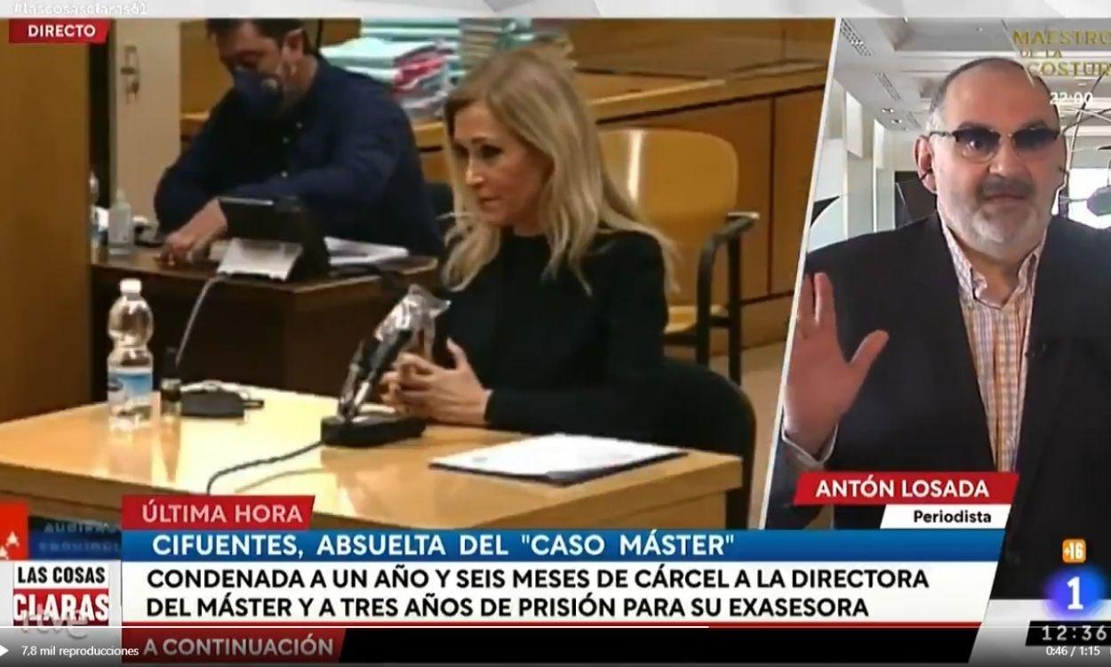 Antón Losada sobre el caso CIfuentes en 'Las Cosas Claras'