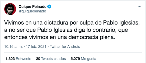 Quique Peinado Pablo Iglesias