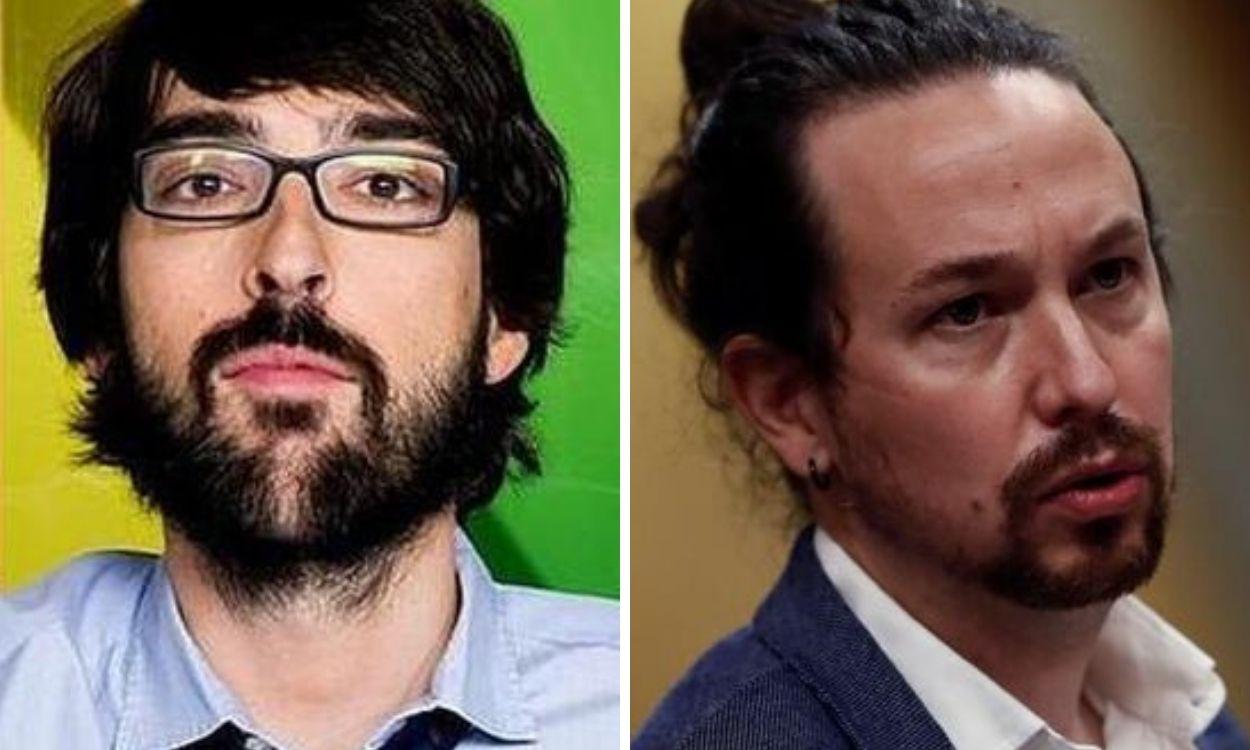 Quique Peinado y Pablo Iglesias