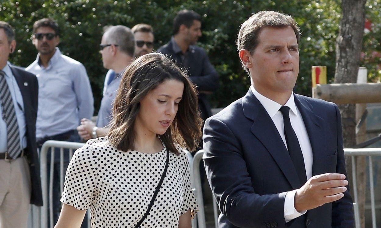 La presidenta de Ciudadanos, Inés Arrimadas, junto al ex líder del partido, Albert Rivera. EP Archivo