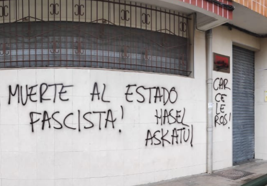 Ataques a agrupaciones del PSOE. PSOE Ataques a agrupaciones del PSOE. PSOE