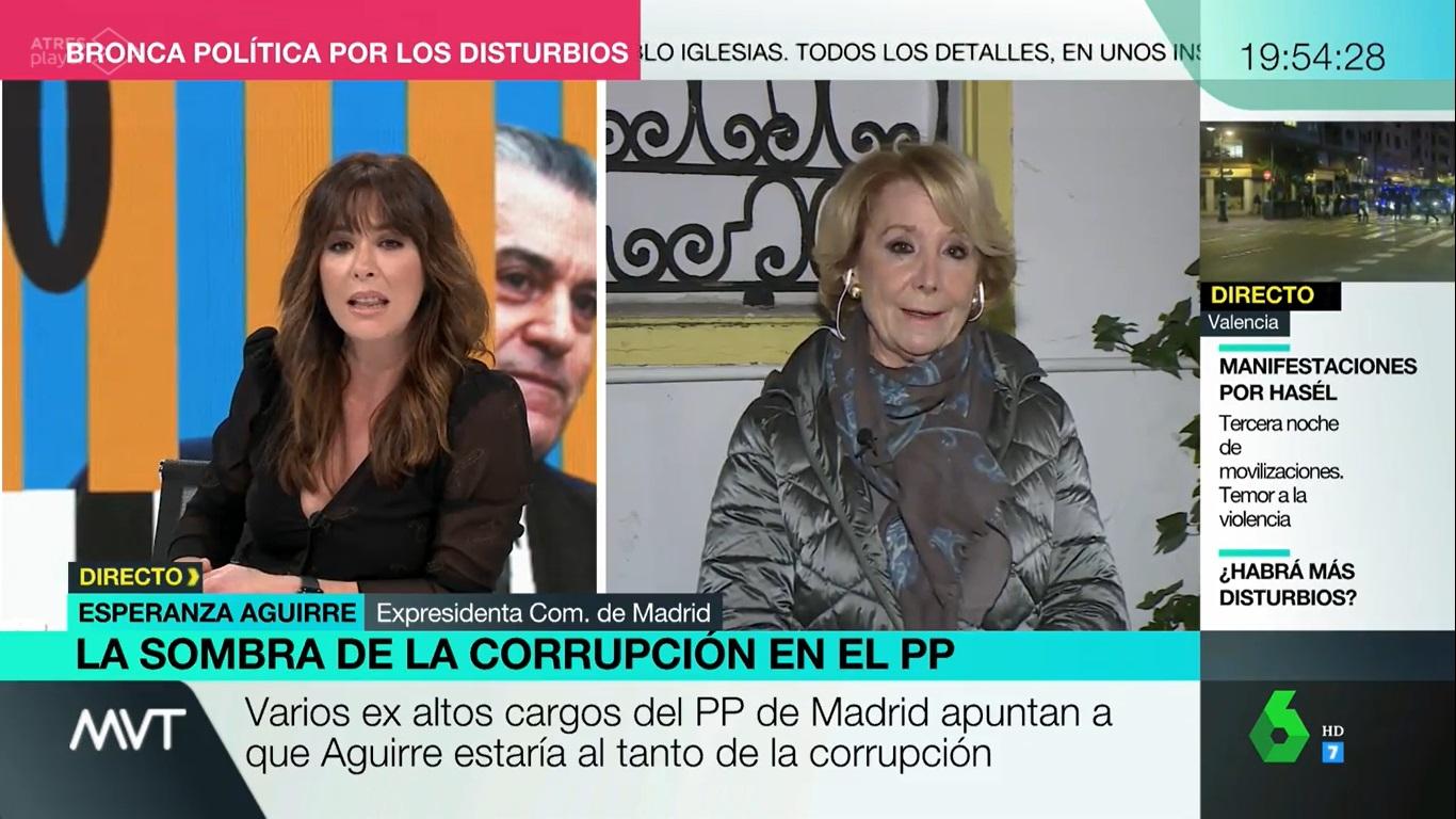 Mamen Mendizábal y Esperanza Aguirre