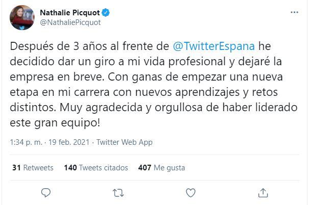 Tuit de Nathalie Picquot Tuit de Nathalie Picquot
