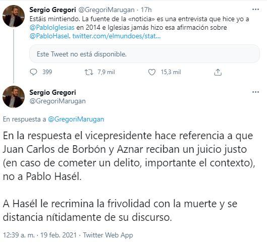 Tuits de Sergio Gregori Tuits de Sergio Gregori