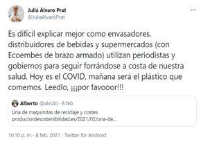 Tuit de Julià Álvaro Tuit de Julià Álvaro