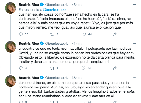 Beatriz Rico tuit 2