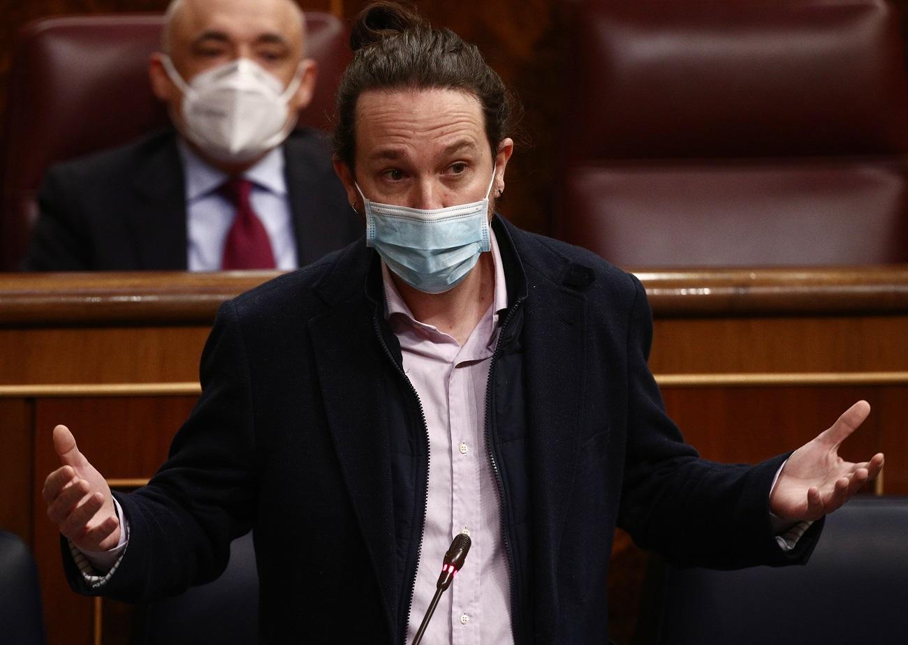 El secretario general de Unidas Podemos, Pablo Iglesias, en una imagen de archivo. Fuente: Europa Press.