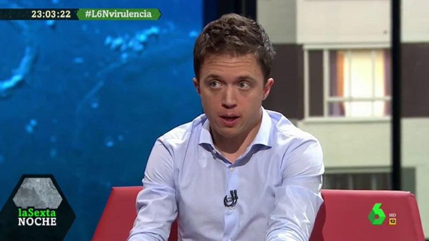 Íñigo Errejón en 'laSexta Noche'. Fuente: laSexta. 