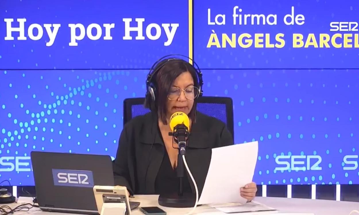 La presentadora de Hoy por Hoy, Àngels Barceló. Cadena SER