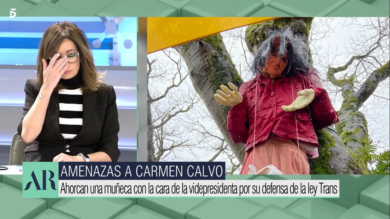 Ana Rosa Quintana en el programa de este lunes. Fuente: Telecinco.