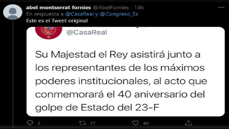 Un usuario en Twitter critica el mal uso de signos de puntuación en el mensaje de Casa Real