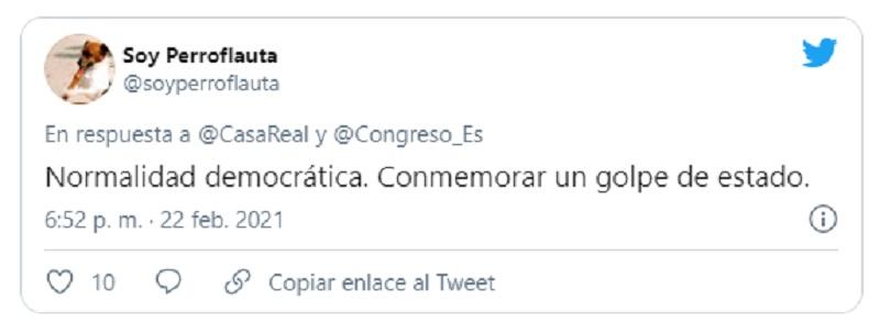 Un usuario dice que es una forma de normalidad democrática