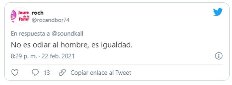 No es odiar al hombre, es igualdad, responde la profesora No es odiar al hombre, es igualdad, responde la profesora