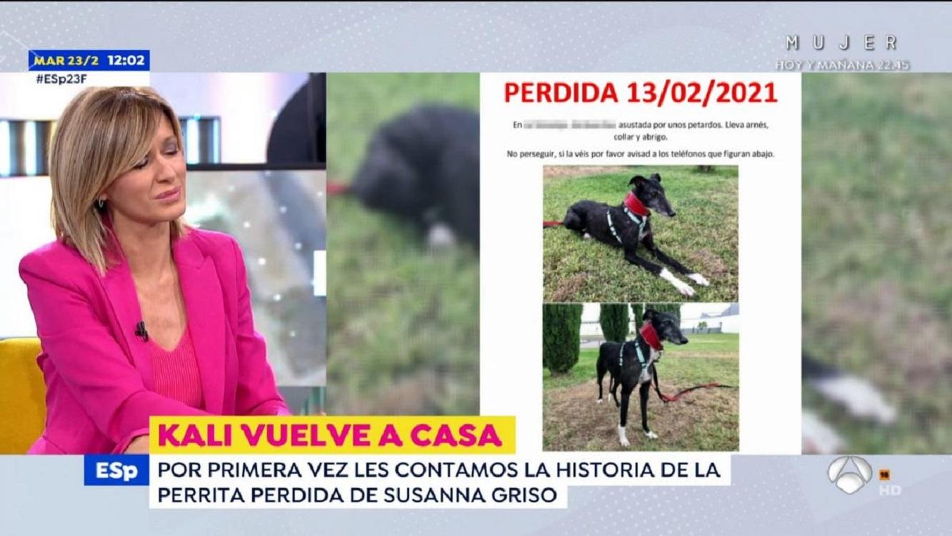 Susanna Griso cuenta cómo recuperó a su perra Kali