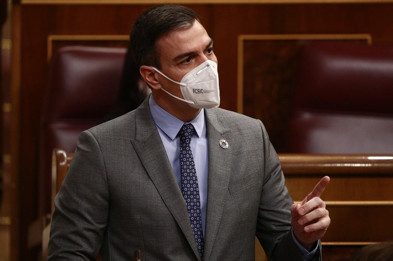 El presidente del Gobierno, Pedro Sánchez, durante un acto en el Congreso. Fuente: Europa Press.