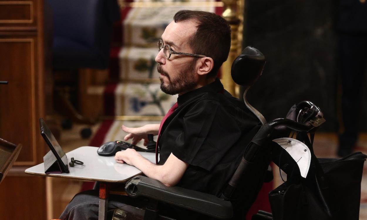 El portavoz parlamentario de Unidas Podemos, Pablo Echenique