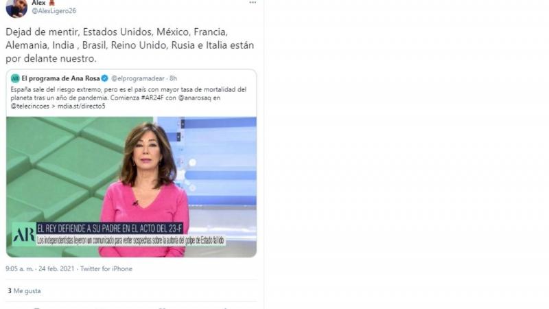 Reacciones a las polémicas palabras de Ana Rosa Reacciones a las polémicas palabras de Ana Rosa