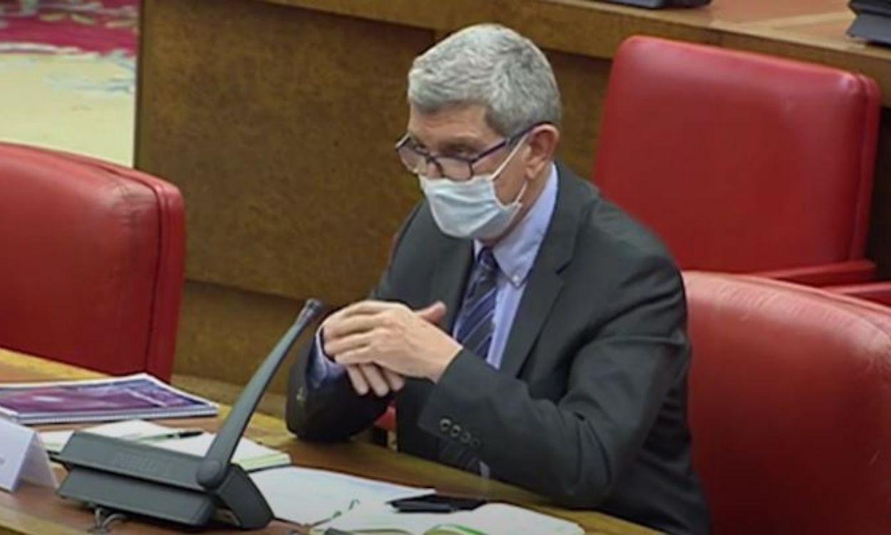 El futuro presidente de RTVE, José Manuel Pérez Tornero, en el Congreso de los Diputados.