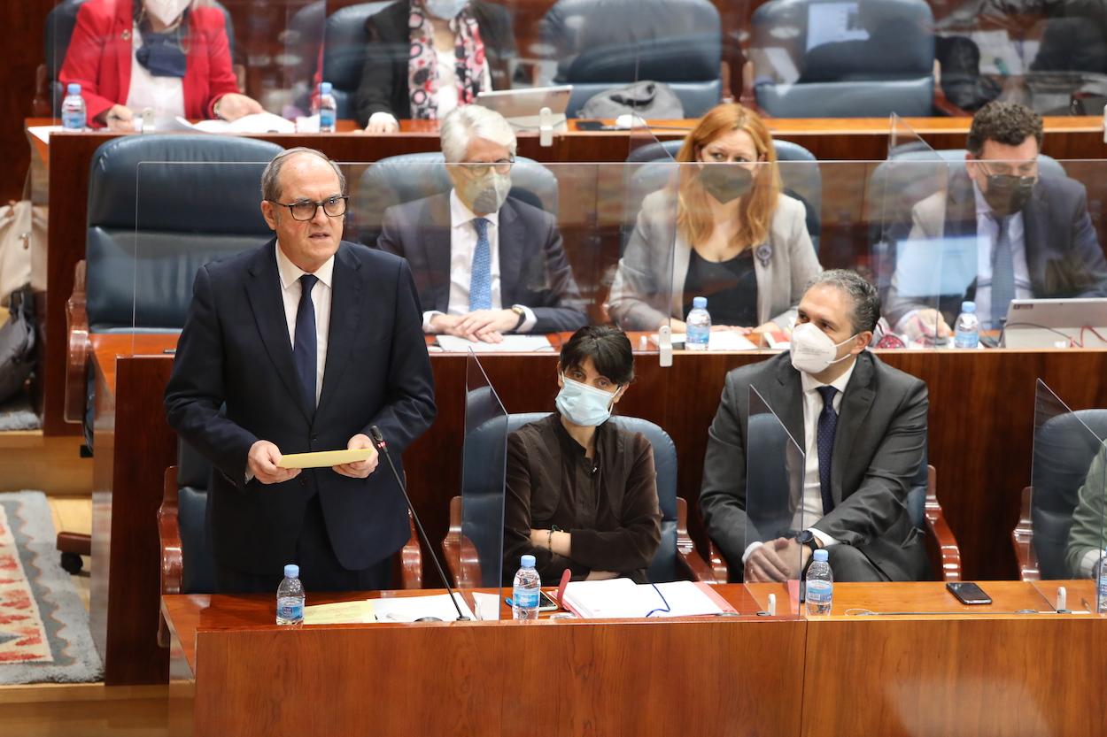 El portavoz del PSOE en la Asamblea de Madrid, Ángel Gabilondo