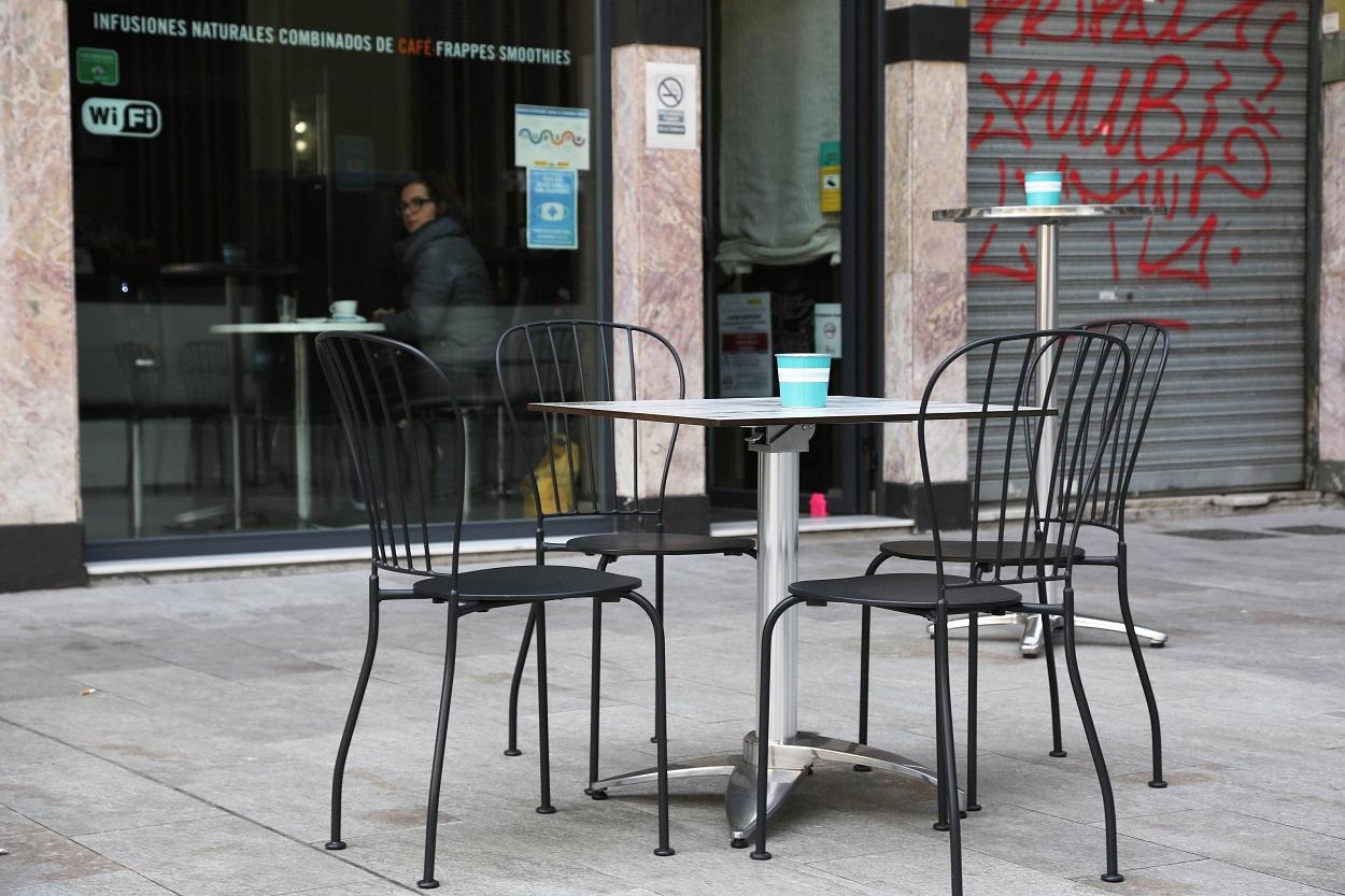 Una terraza vacía en Castilla y León. Europa Press